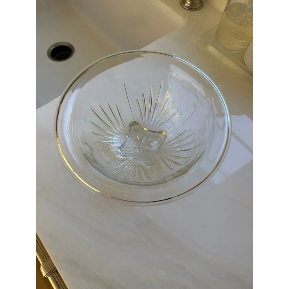 Vintage 1950’s Federal Glass Star glass mixing bowl
